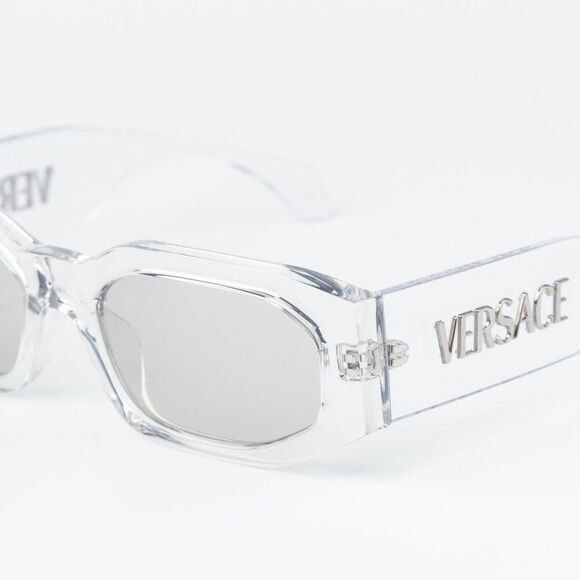 Versace Women Sunglasses Transparent Mirror Silver Rectangle VE4489U 148/8V main image 7